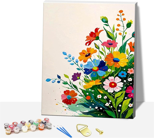 Flower paint numbers kit - flower, by