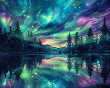 Aurora Paint by Numbers for