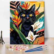 Cat Paint by Numbers Kit for