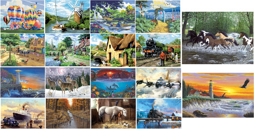 Large painting numbers a3 - numbers,