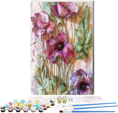 Qihensail flower framed paint - framed,