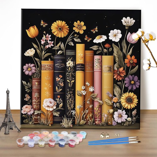 Flowers paint numbers - by,