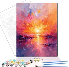 Sunset Canvas Paint by Numbers