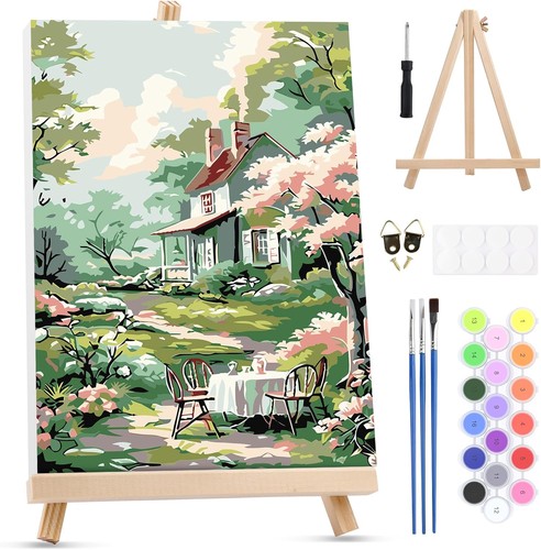 Garden flowers paint - garden,
