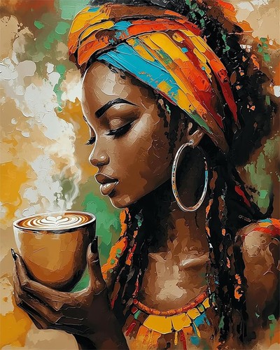 Woman adult paint number - adult, by