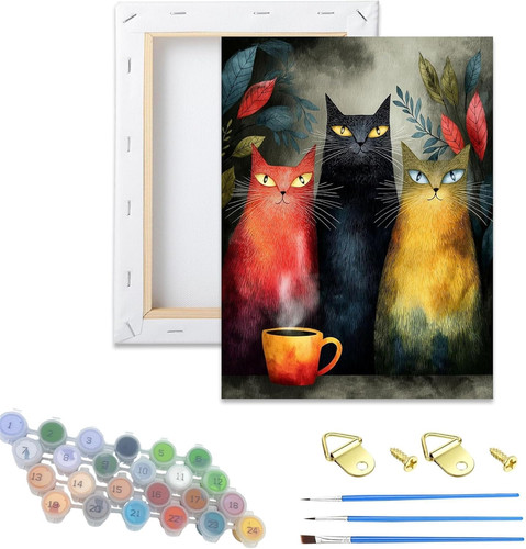 Wooden framed paint - wooden,