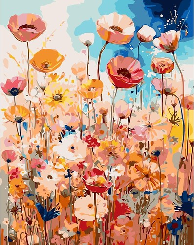 Poppies paint numbers for - paint,